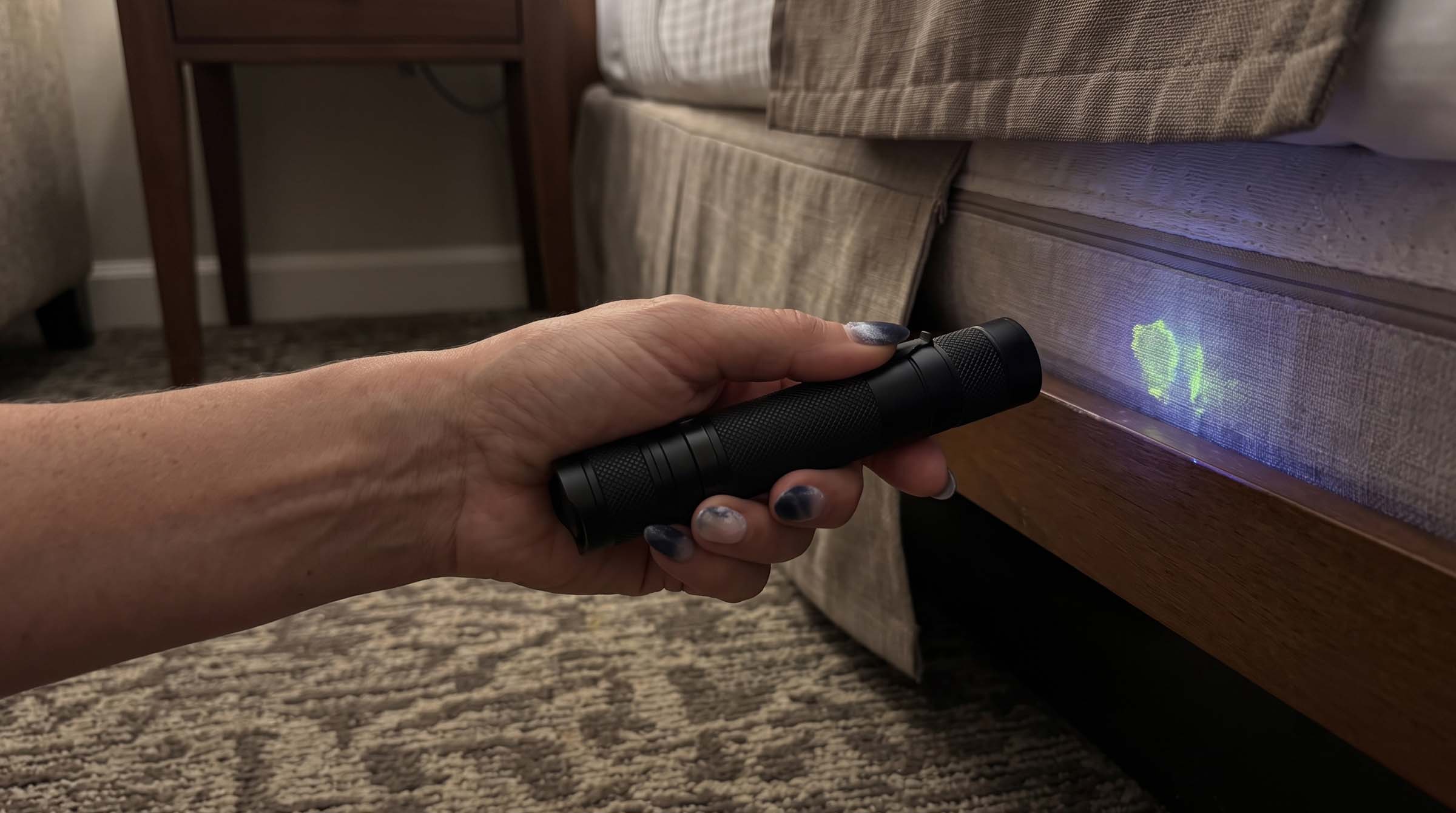 Best Compact 365nm UV Flashlight for Pet Stains, Hotel Rooms, and Home Inspection